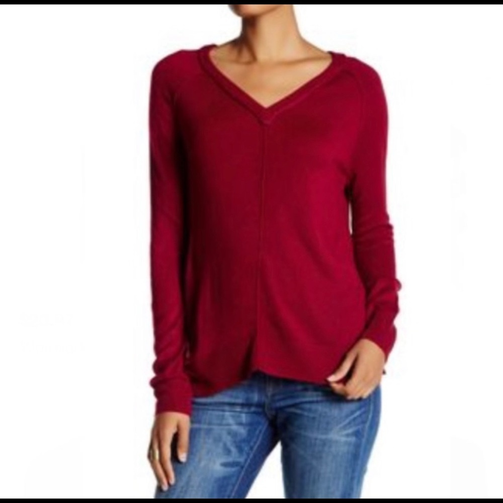 Oversized v neck sweater